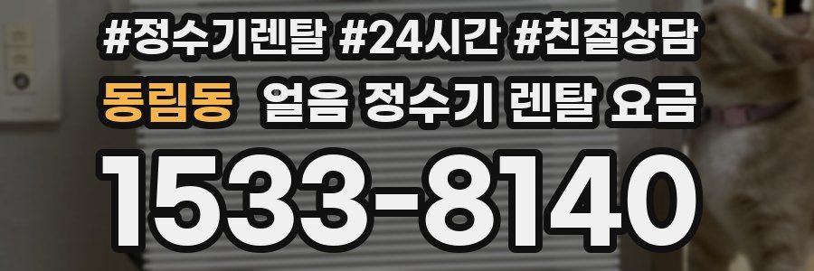 동림동 얼음 정수기 렌탈 요금