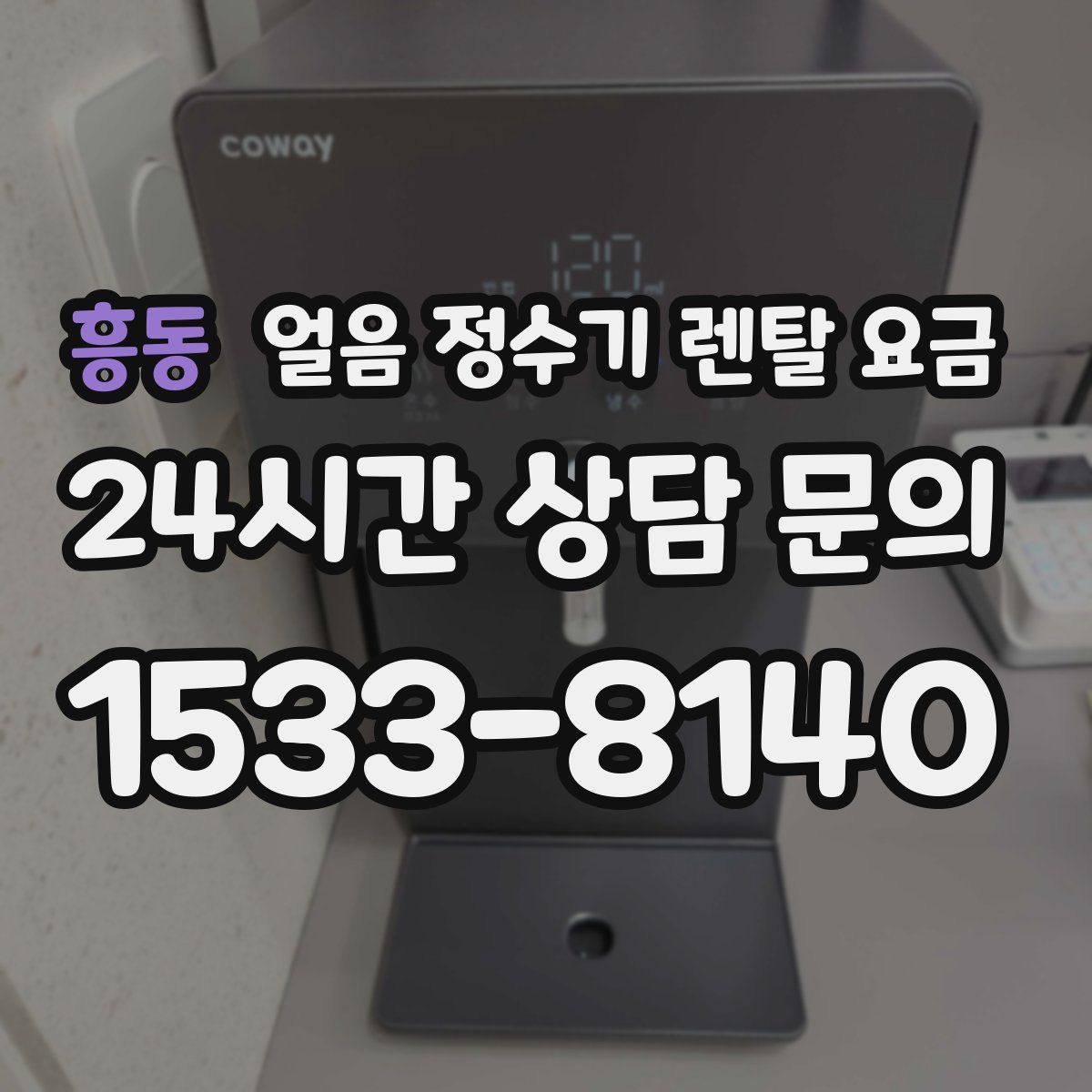 흥동 얼음 정수기 렌탈 요금