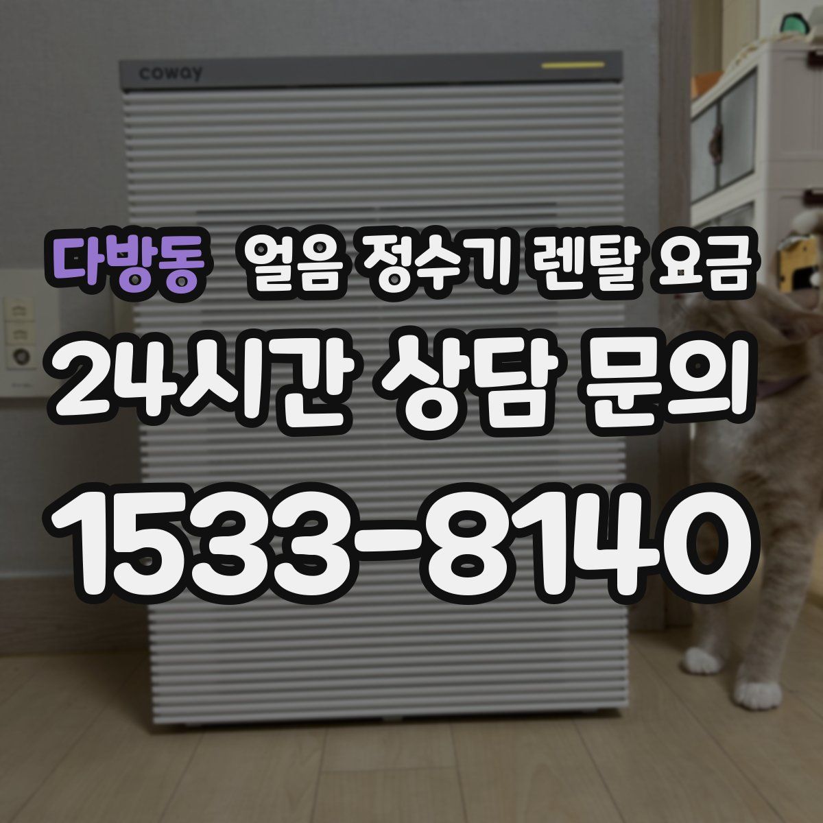 다방동 얼음 정수기 렌탈 요금