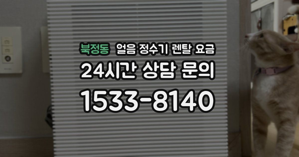 북정동 얼음 정수기 렌탈 요금