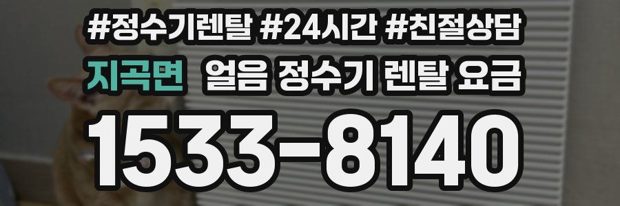 지곡면 얼음 정수기 렌탈 요금