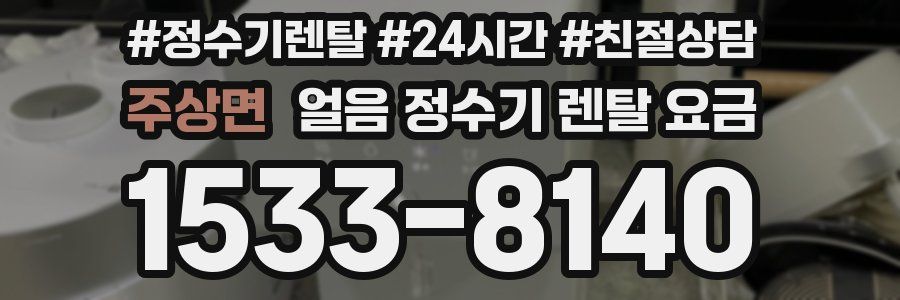 주상면 얼음 정수기 렌탈 요금