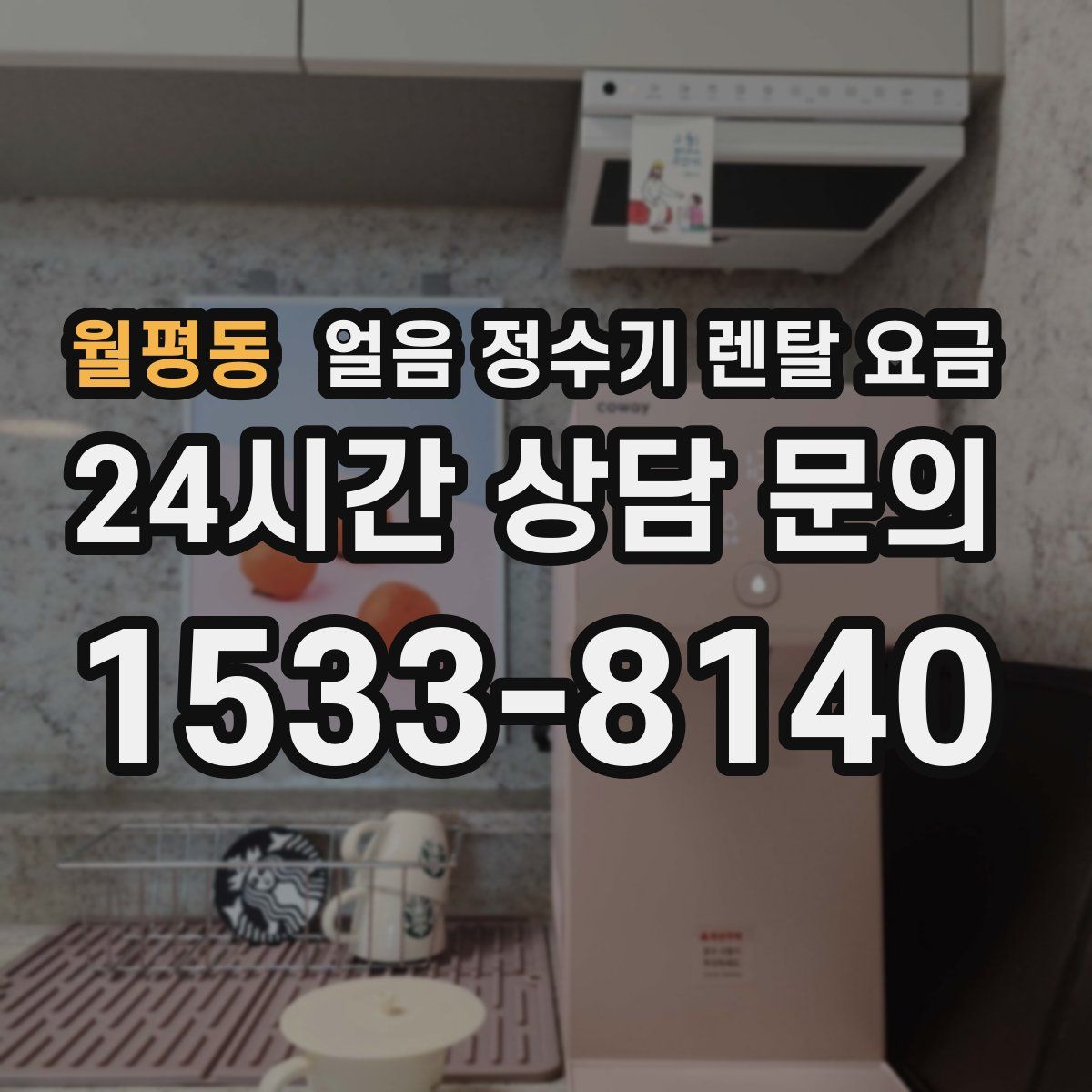 월평동 얼음 정수기 렌탈 요금