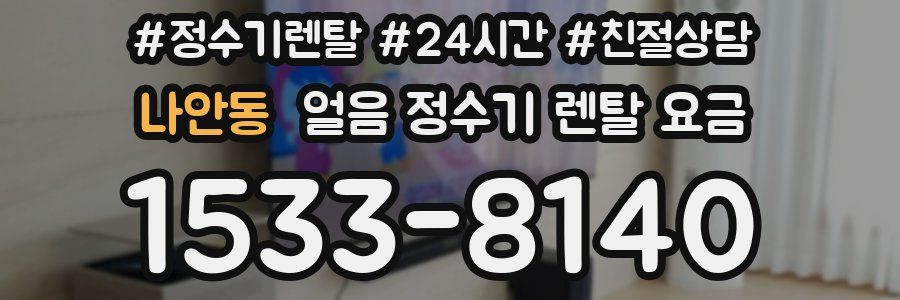 나안동 얼음 정수기 렌탈 요금