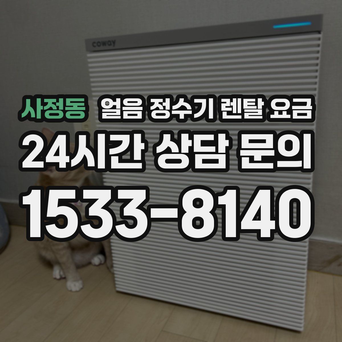 사정동 얼음 정수기 렌탈 요금