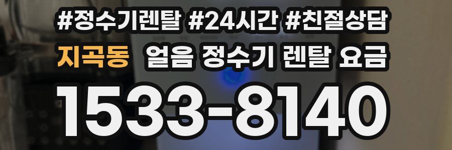 지곡동 얼음 정수기 렌탈 요금