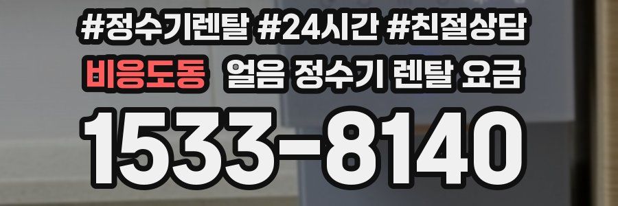 비응도동 얼음 정수기 렌탈 요금