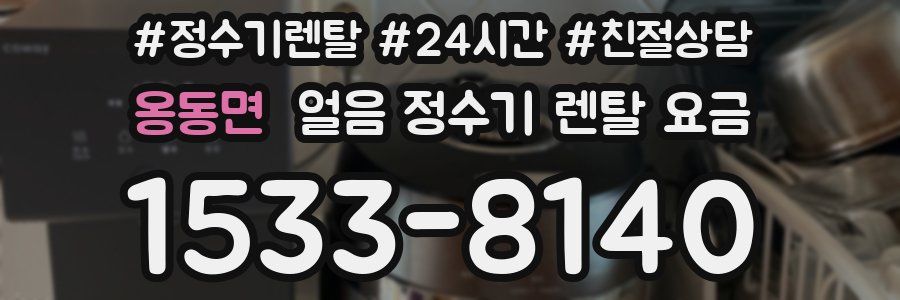 옹동면 얼음 정수기 렌탈 요금