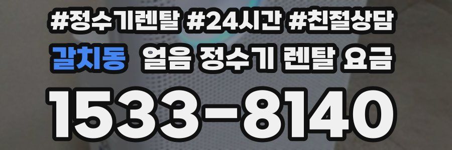 갈치동 얼음 정수기 렌탈 요금