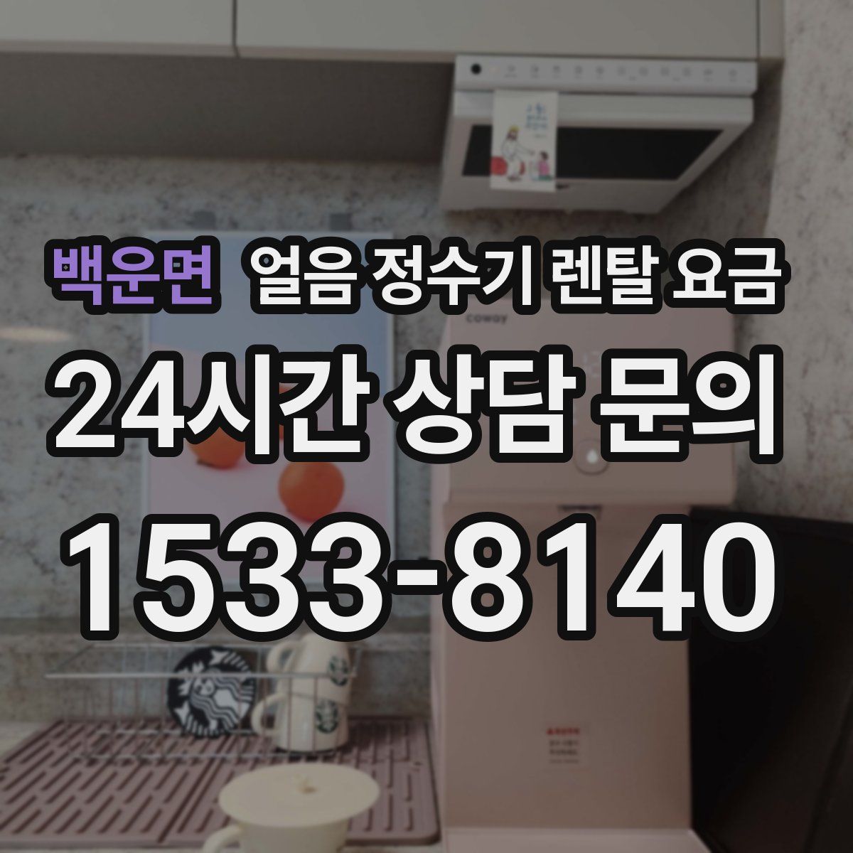 백운면 얼음 정수기 렌탈 요금