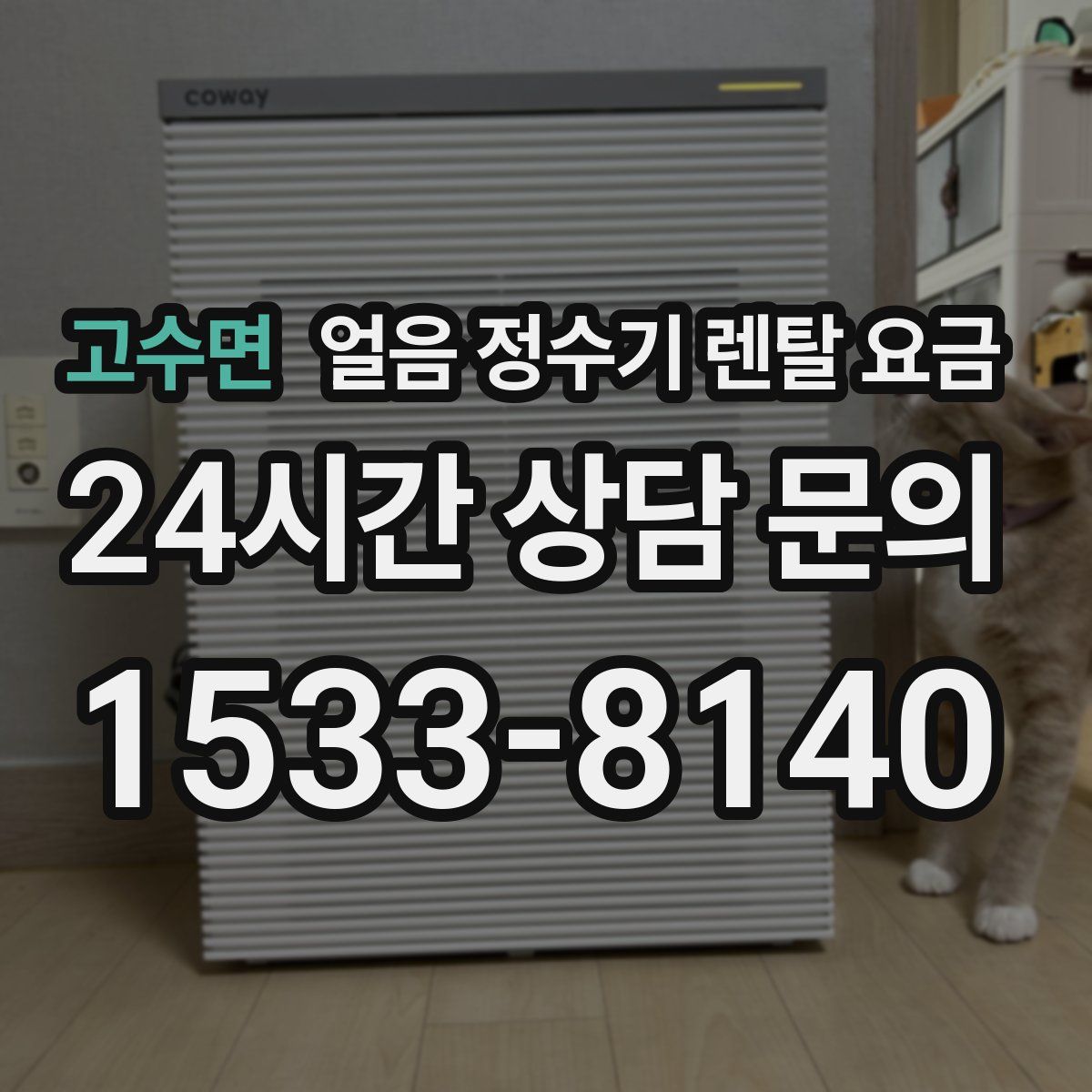 고수면 얼음 정수기 렌탈 요금