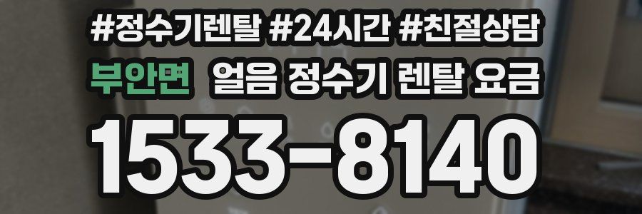 부안면 얼음 정수기 렌탈 요금