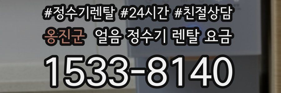 옹진군 얼음 정수기 렌탈 요금