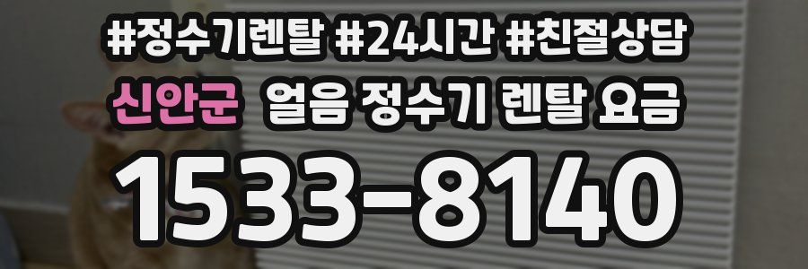 신안군 얼음 정수기 렌탈 요금