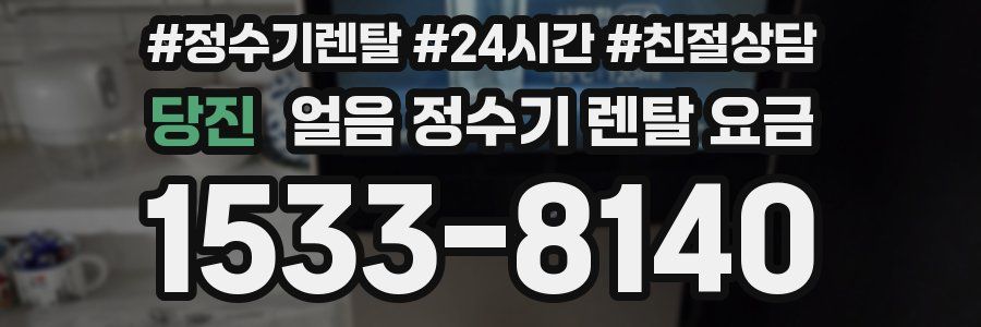 당진 얼음 정수기 렌탈 요금