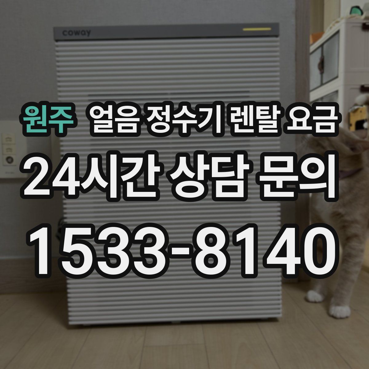 원주 얼음 정수기 렌탈 요금