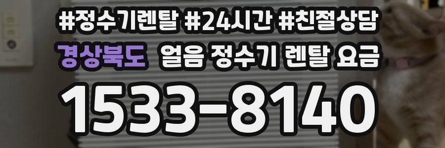 경상북도 얼음 정수기 렌탈 요금