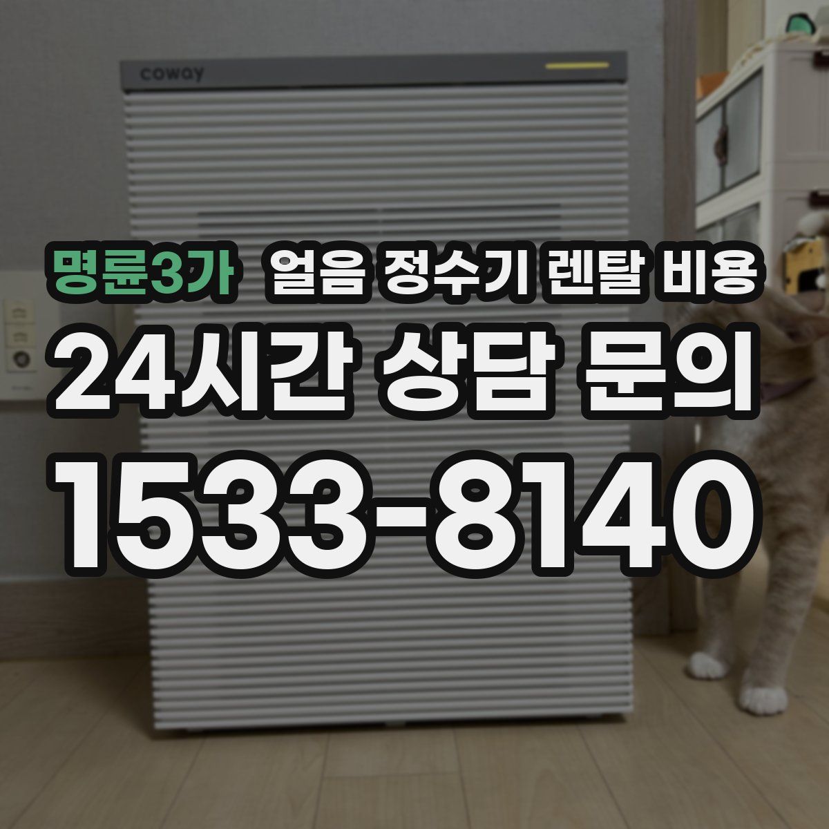 명륜3가 얼음 정수기 렌탈 비용