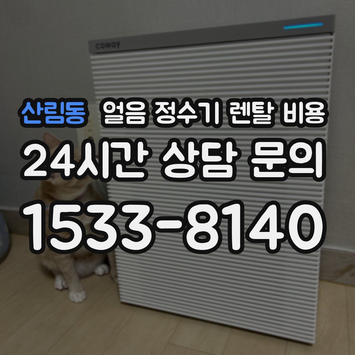 산림동 얼음 정수기 렌탈 비용