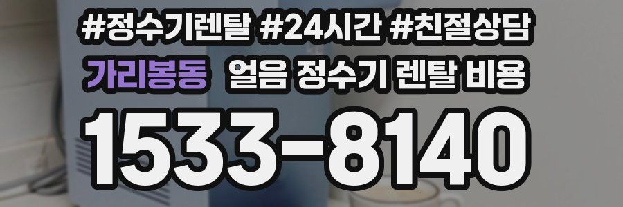 가리봉동 얼음 정수기 렌탈 비용