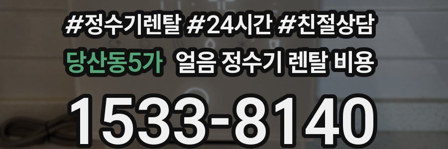 당산동5가 얼음 정수기 렌탈 비용