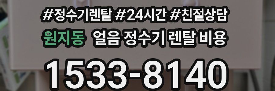 원지동 얼음 정수기 렌탈 비용