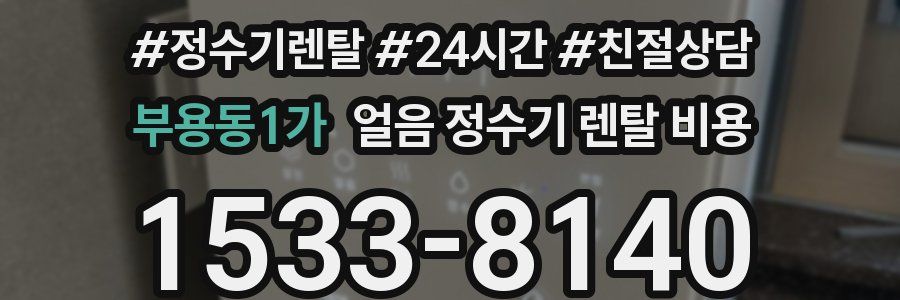 부용동1가 얼음 정수기 렌탈 비용