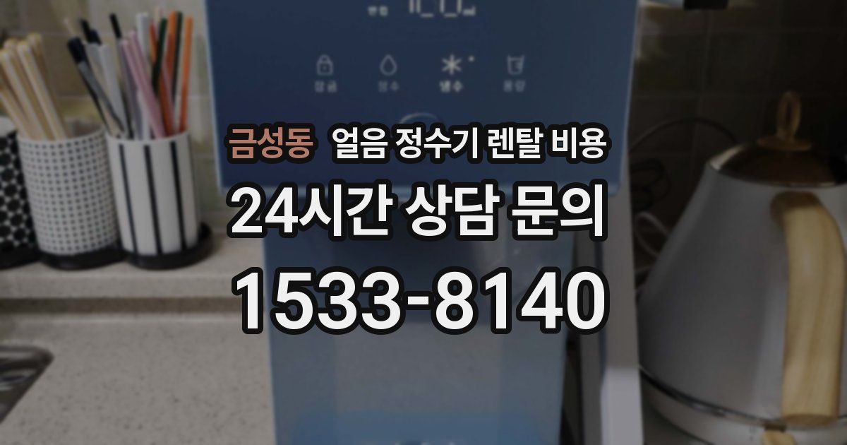 금성동 얼음 정수기 렌탈 비용