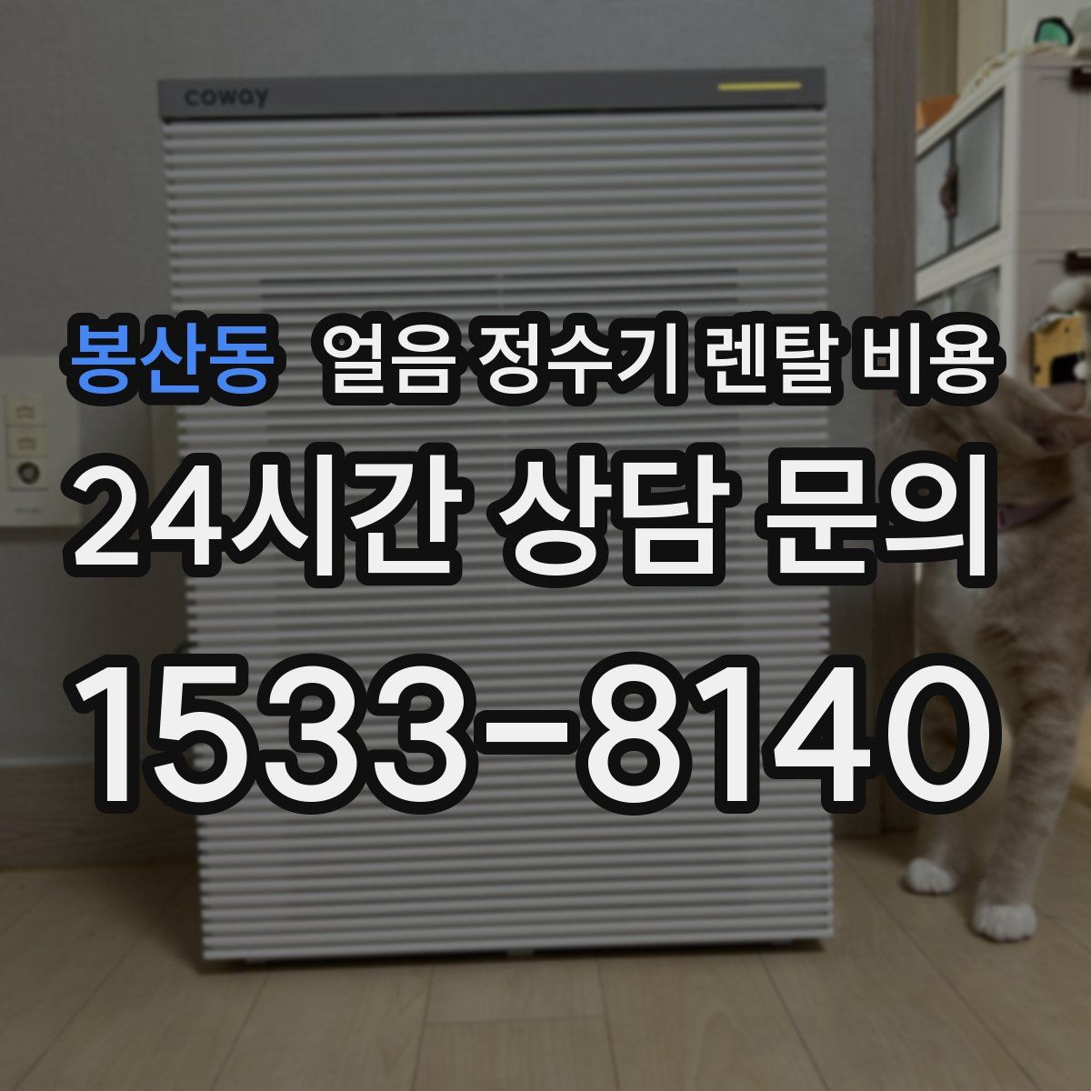 봉산동 얼음 정수기 렌탈 비용