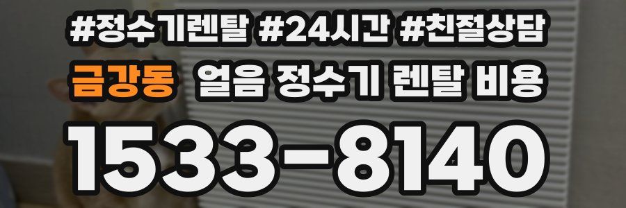 금강동 얼음 정수기 렌탈 비용