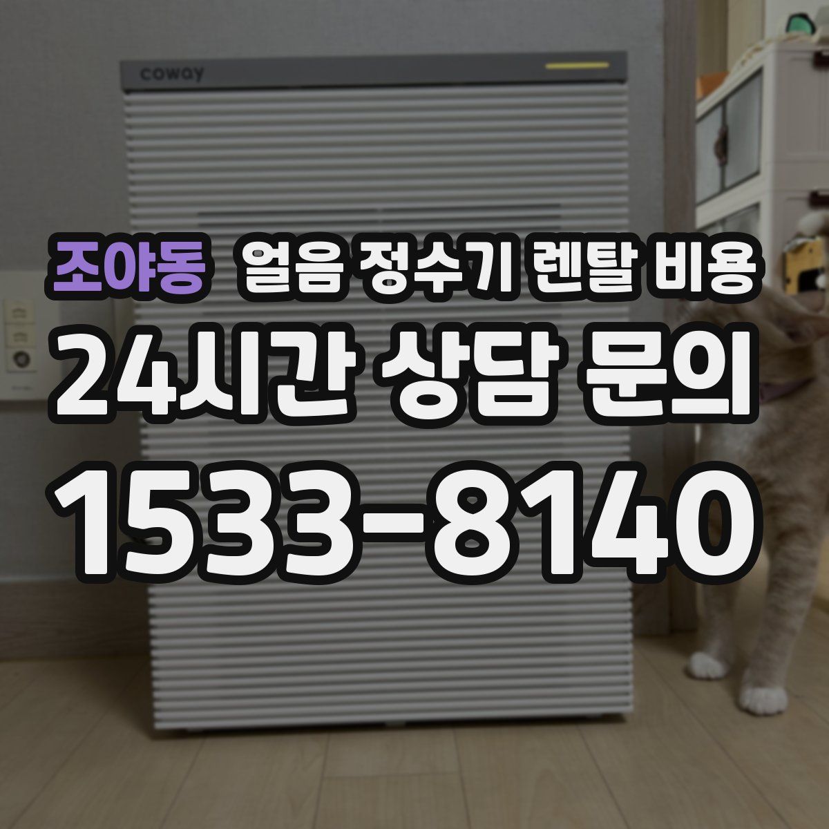 조야동 얼음 정수기 렌탈 비용