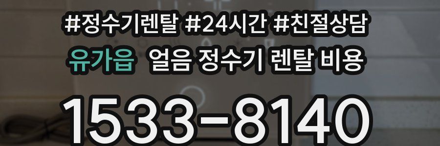 유가읍 얼음 정수기 렌탈 비용
