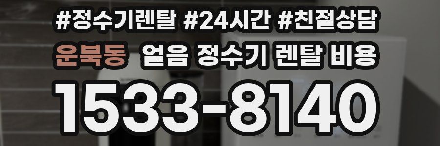 운북동 얼음 정수기 렌탈 비용