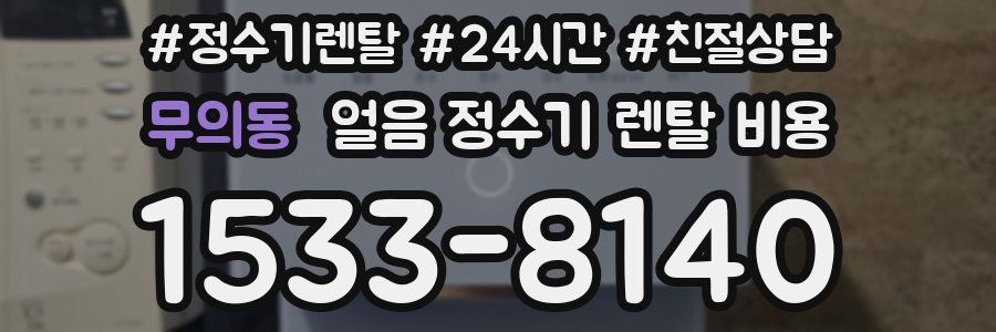 무의동 얼음 정수기 렌탈 비용