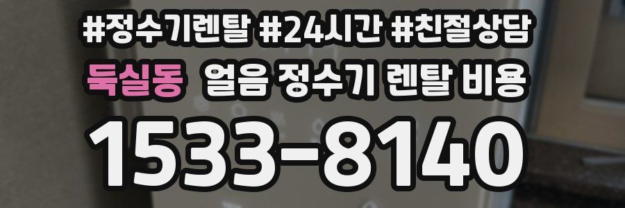 둑실동 얼음 정수기 렌탈 비용