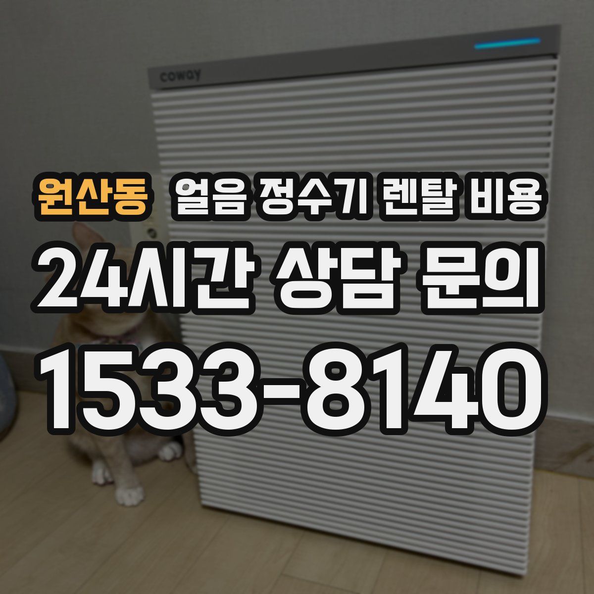 원산동 얼음 정수기 렌탈 비용