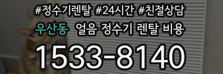 우산동 얼음 정수기 렌탈 비용