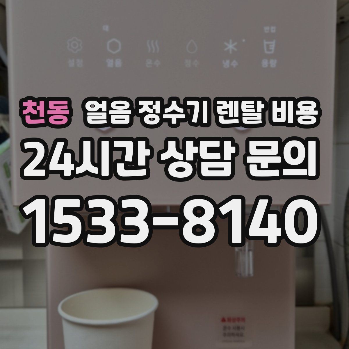 천동 얼음 정수기 렌탈 비용 코크 관리까지 따져야 하는 이유