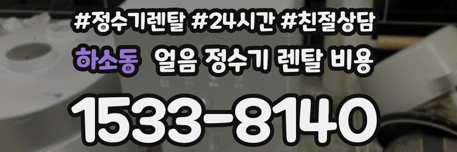 하소동 얼음 정수기 렌탈 비용