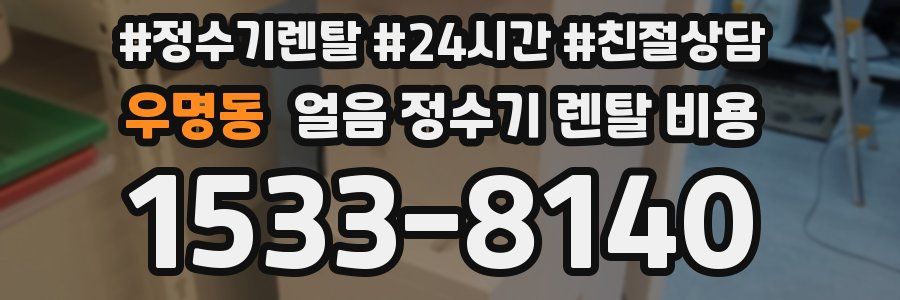 우명동 얼음 정수기 렌탈 비용