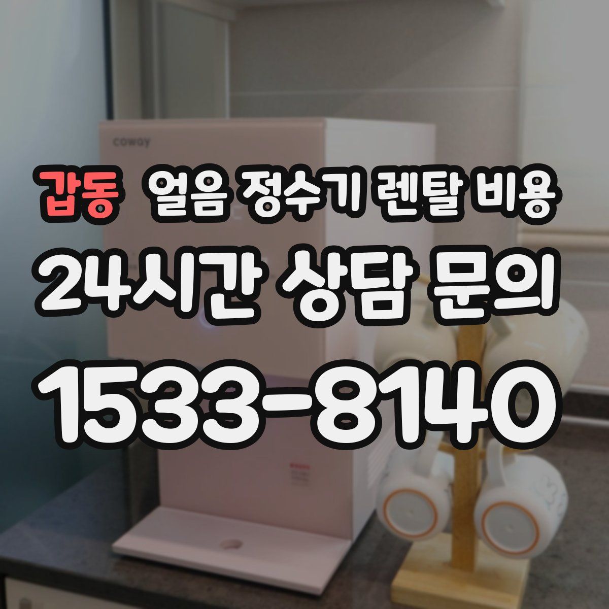 갑동 얼음 정수기 렌탈 비용