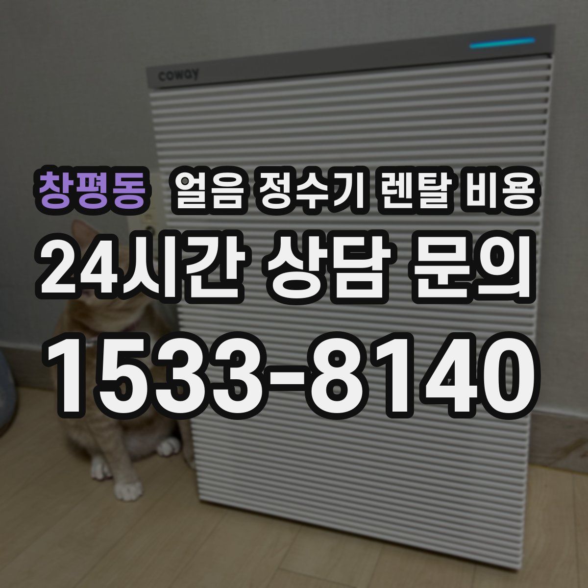 창평동 얼음 정수기 렌탈 비용