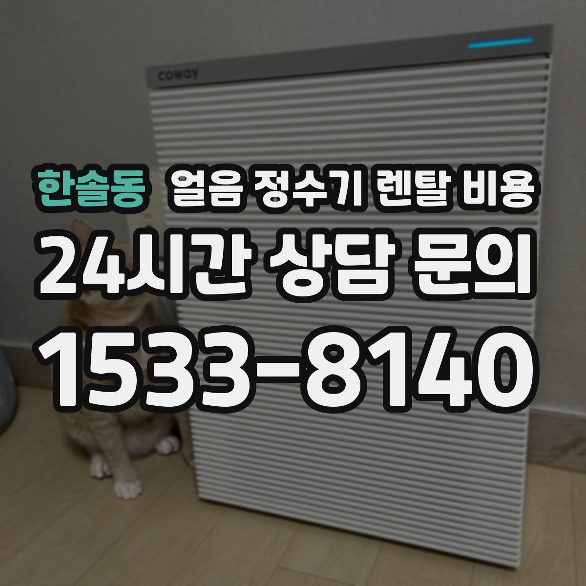 한솔동 얼음 정수기 렌탈 비용