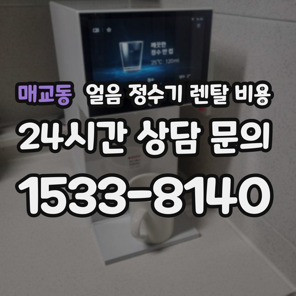 매교동 얼음 정수기 렌탈 비용