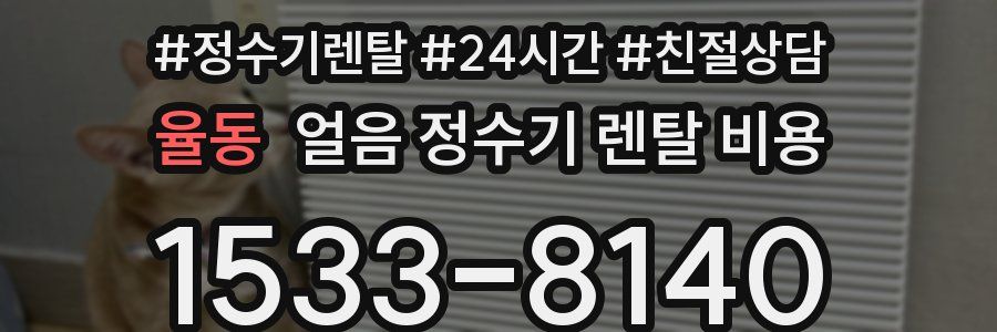 율동 얼음 정수기 렌탈 비용