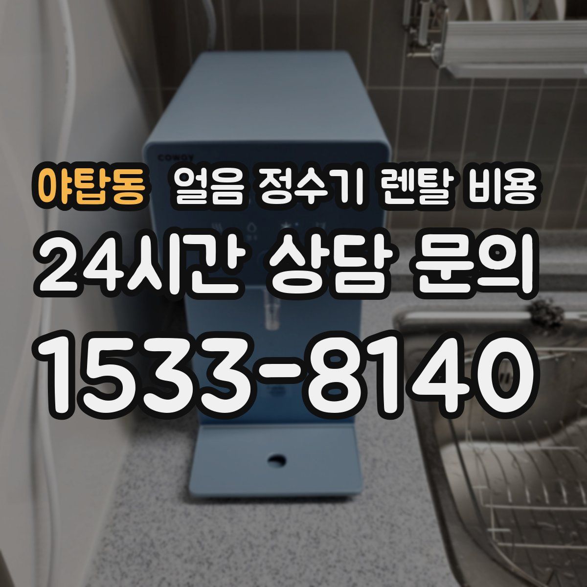 야탑동 얼음 정수기 렌탈 비용
