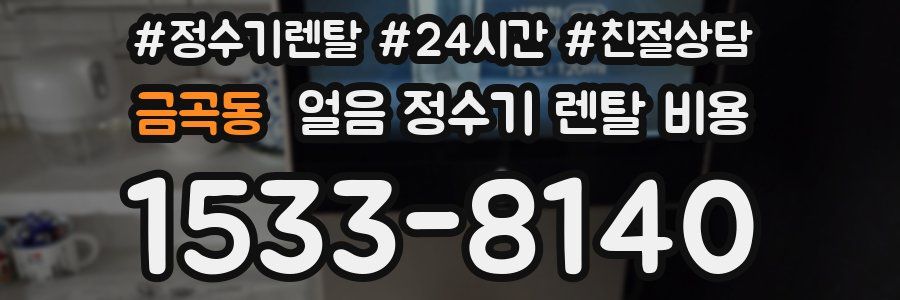 금곡동 얼음 정수기 렌탈 비용