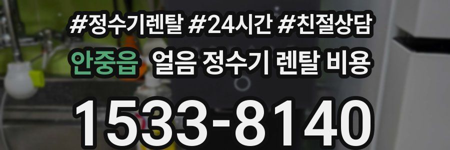 안중읍 얼음 정수기 렌탈 비용