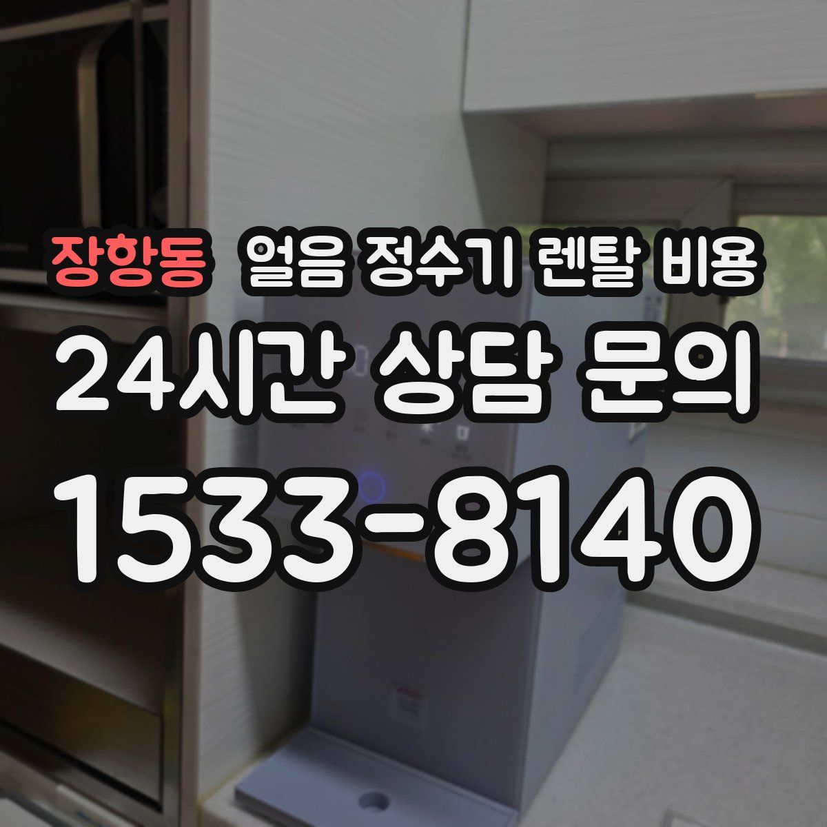 장항동 얼음 정수기 렌탈 비용