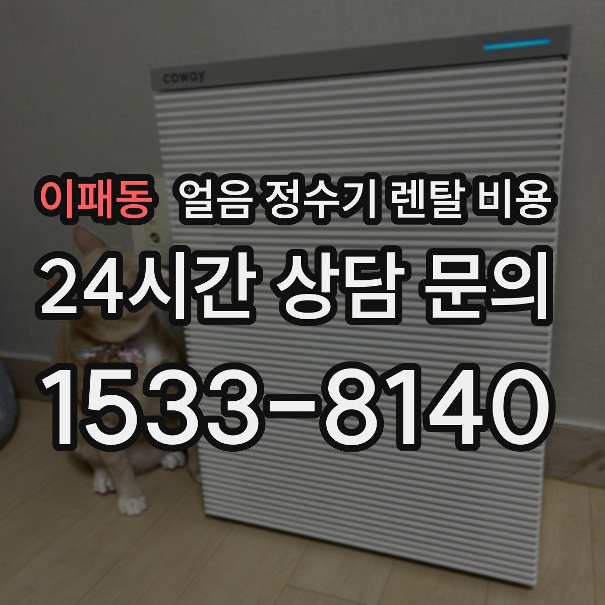 이패동 얼음 정수기 렌탈 비용